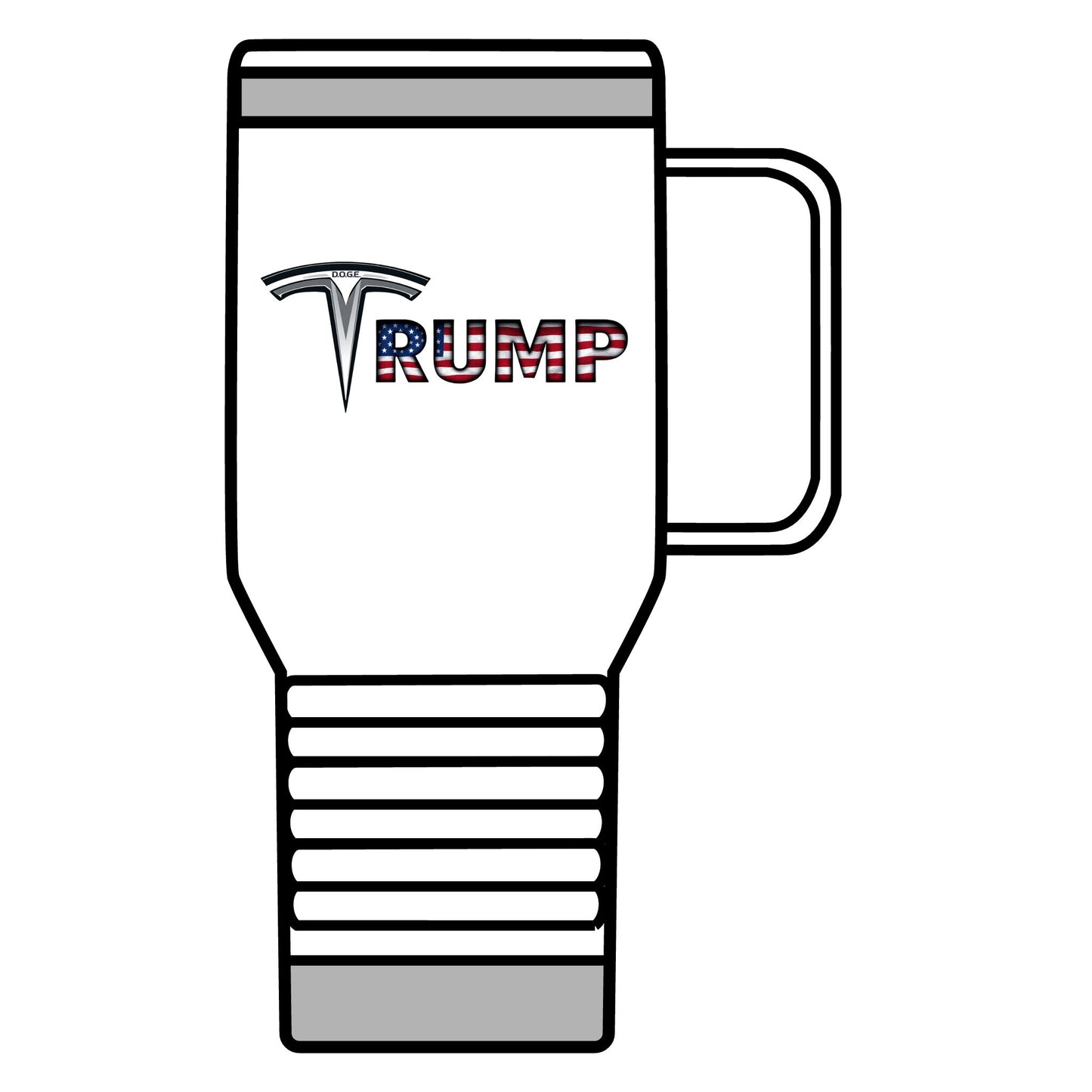 Patriotic Travel Mug - 20oz Trump Design