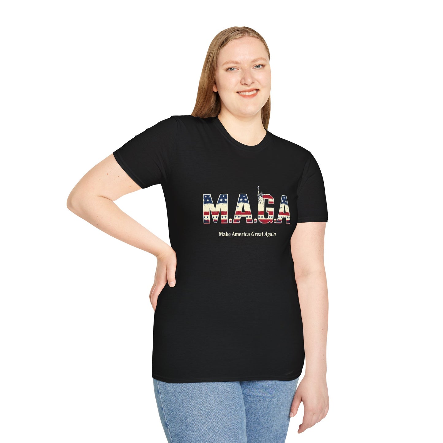 Patriotic Unisex T-Shirt - Make America Great Again & One Pope At A Time Designs