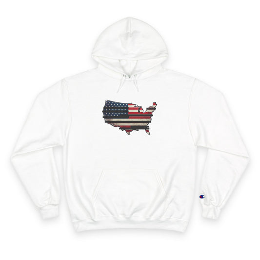 Patriotic Champion Hoodie - ‘Rated R for Results’ Graphic Design